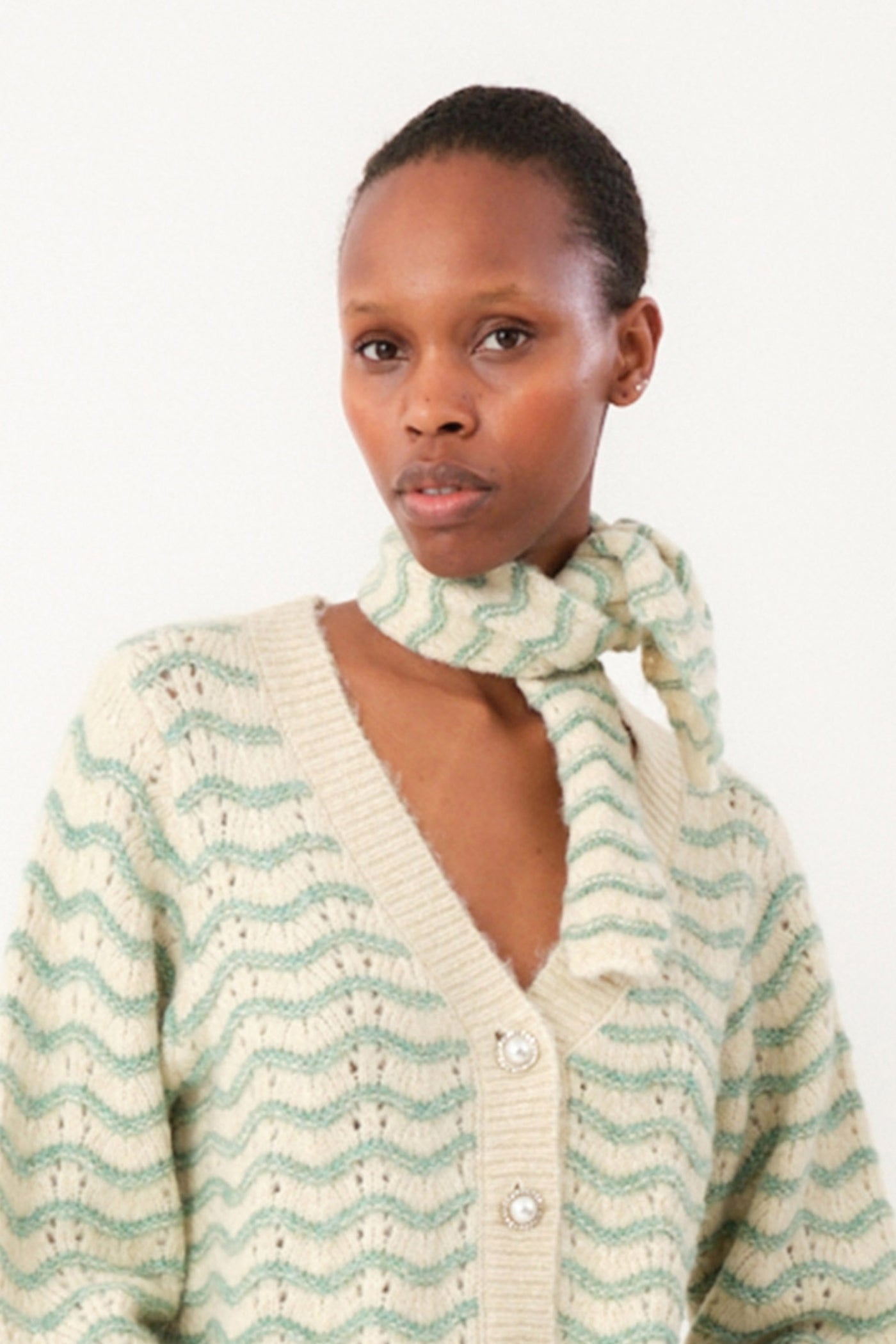 CallieLL Knit Scarf 49 Dusty Green - 25404-00015