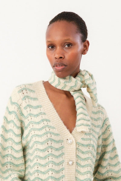 CallieLL Knit Scarf 49 Dusty Green - 25404-00015 Thumbnail