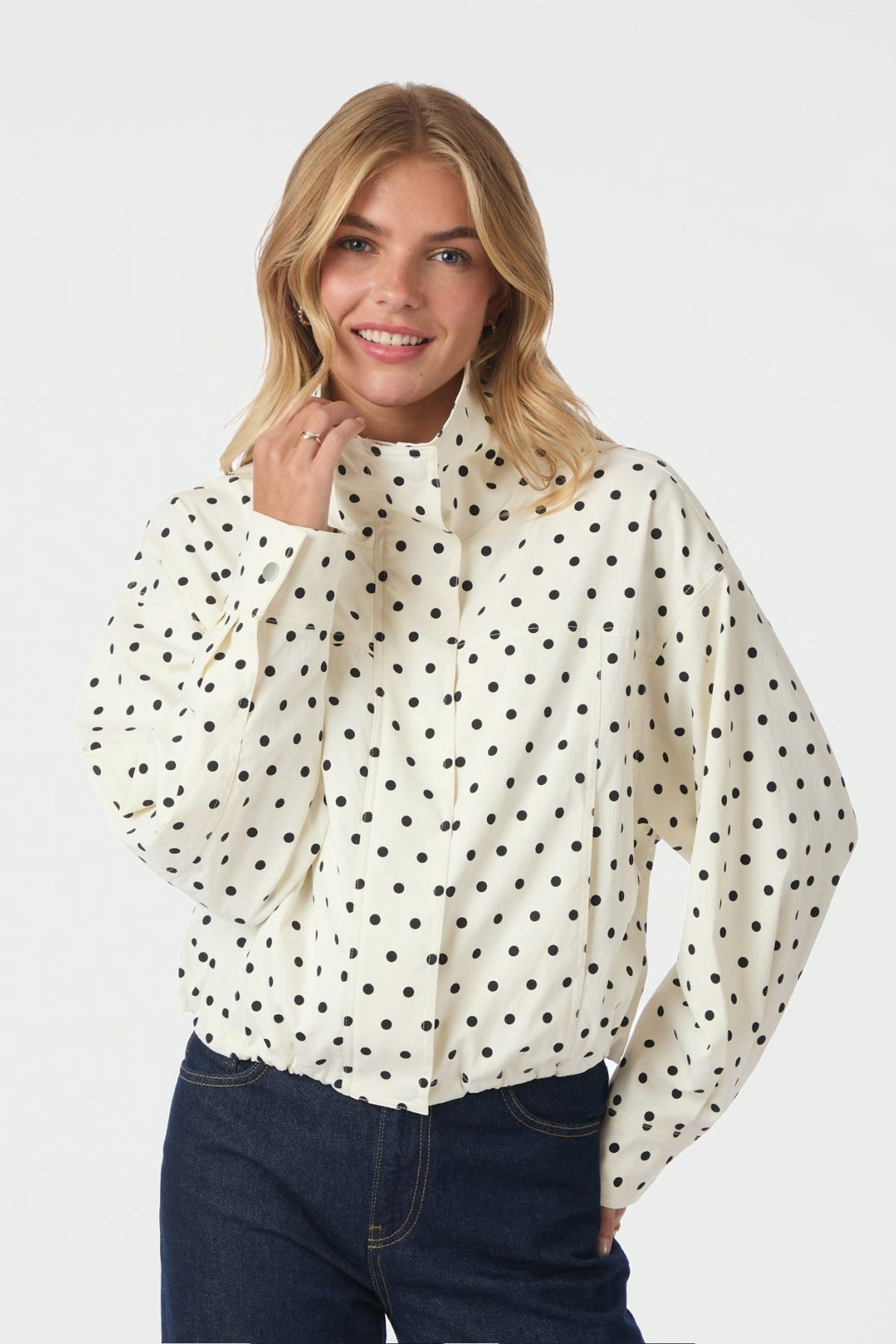 Callisa Dot Jacket White - 167353