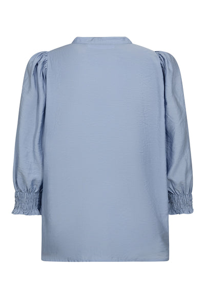 CallumCC Lace Puff V-Shirt 23-Pale Blue - 45173 Thumbnail
