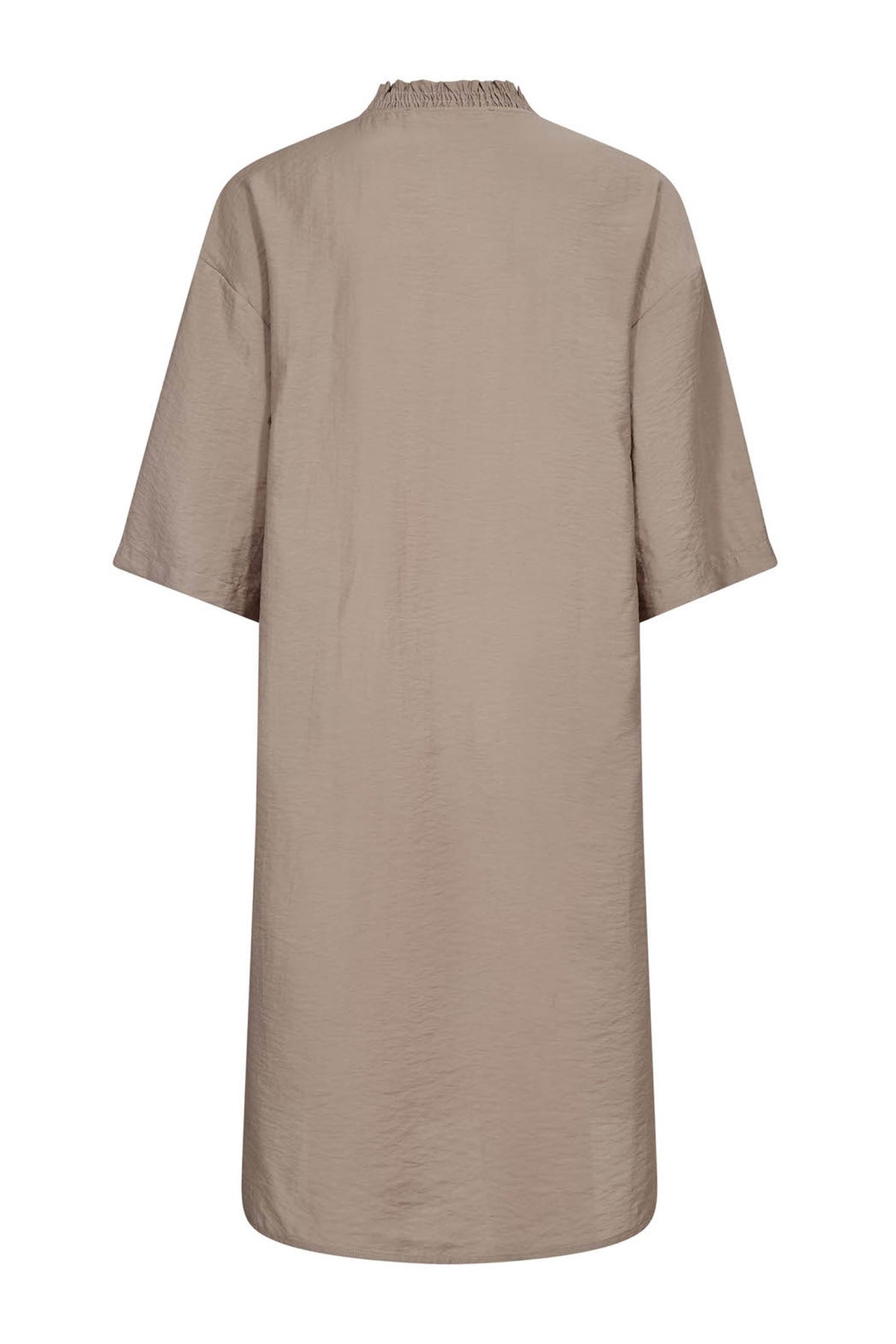 CallumCC Pleat Tunic V-Dress 2006-Taupe - 46084