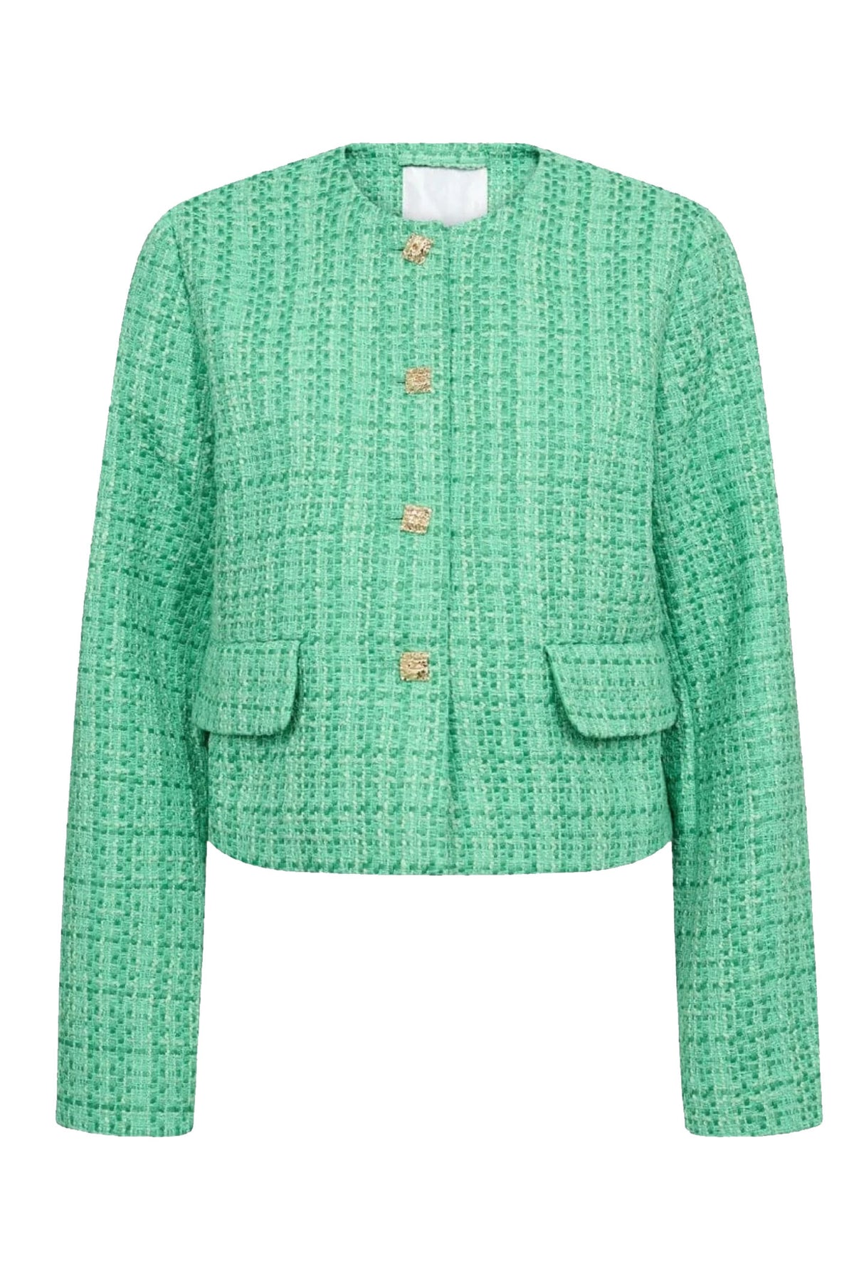 CalvinCC Boucle Jacket 34-Green - 40039