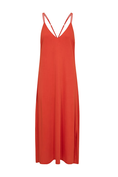 CamillaCC Strap Dress 66-Flame - 46063 Thumbnail