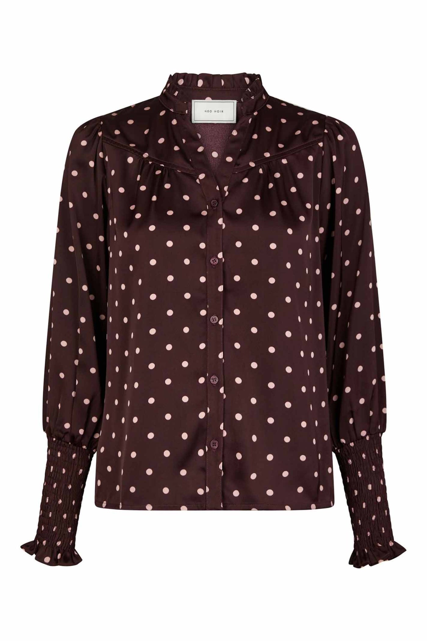 Camisa Dot Blouse Burgundy - 167161