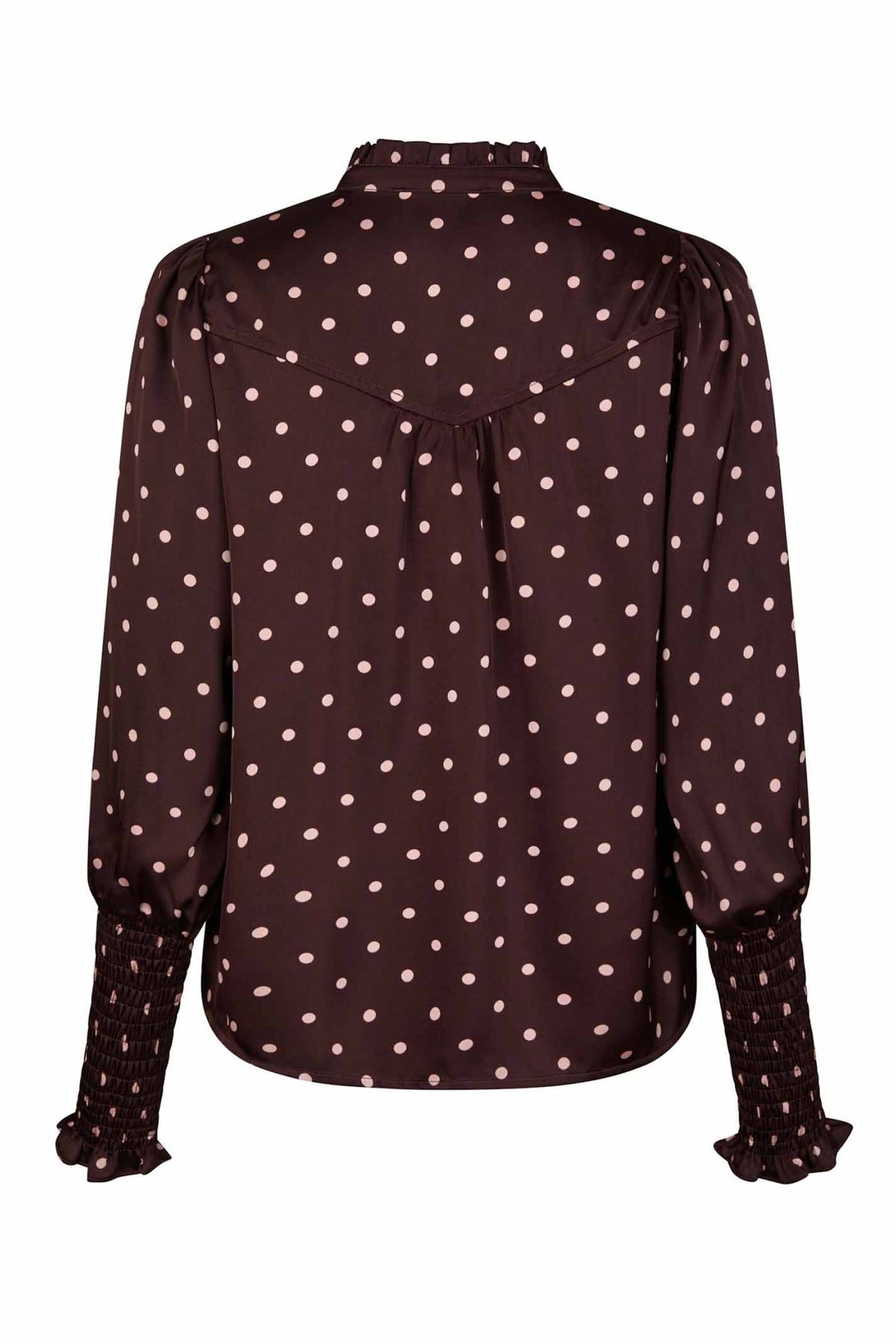 Camisa Dot Blouse Burgundy - 167161