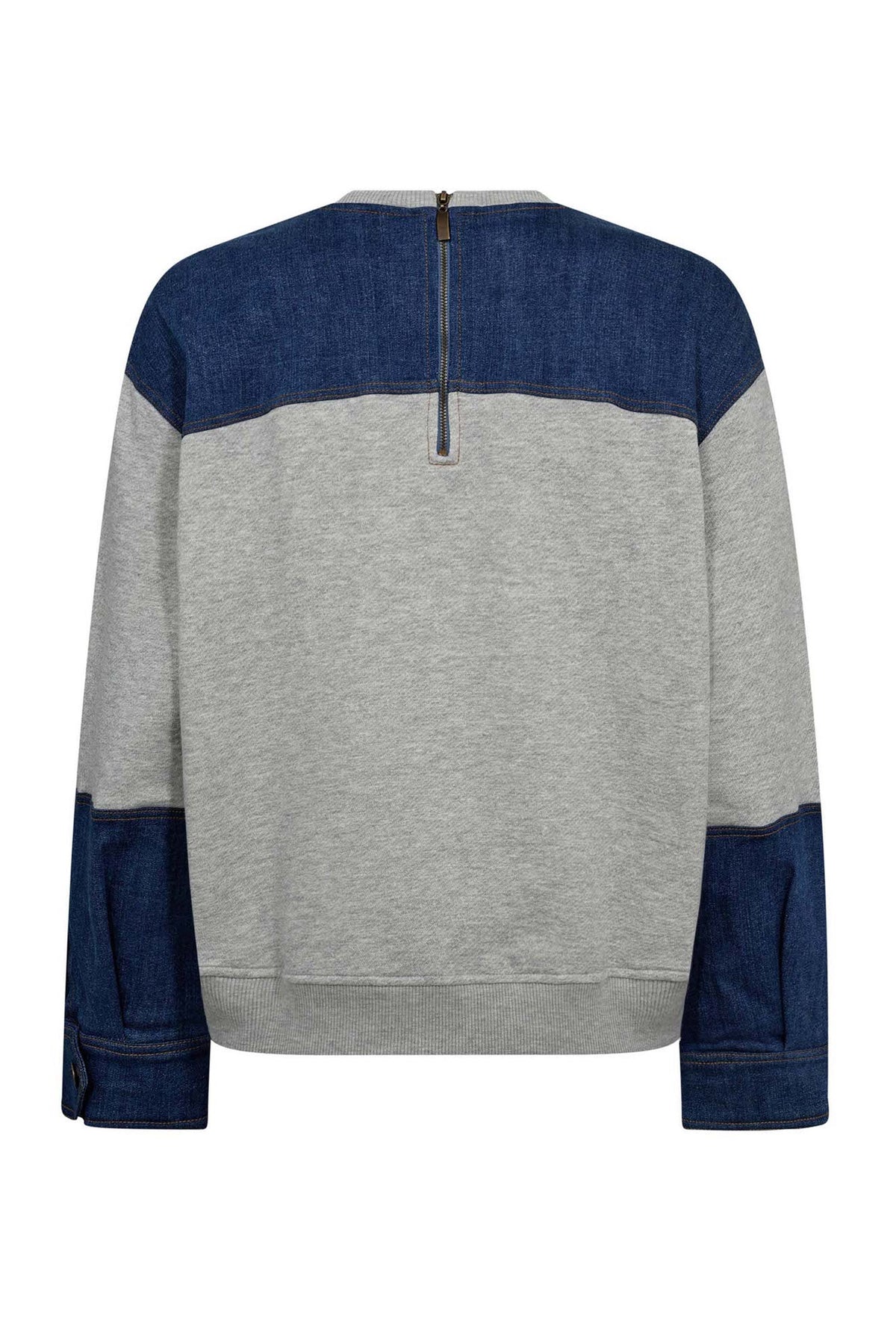 CandizCC Denim Mix Sweat 57-Grey Melan - 37044