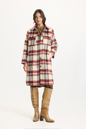 Carrie coat Burgundy - 16803