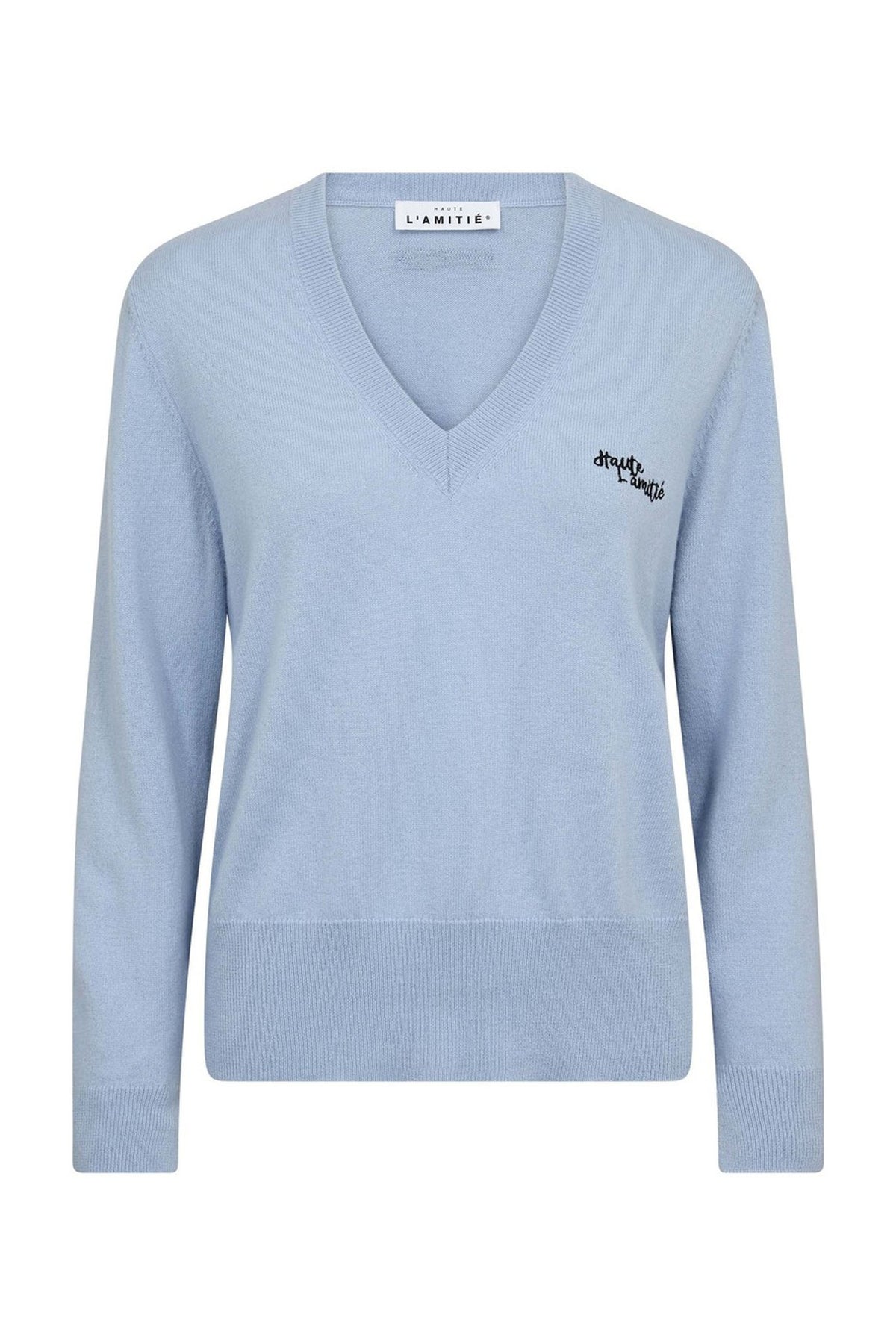 Cash Logo V-Neck Pale Blue - HL10735