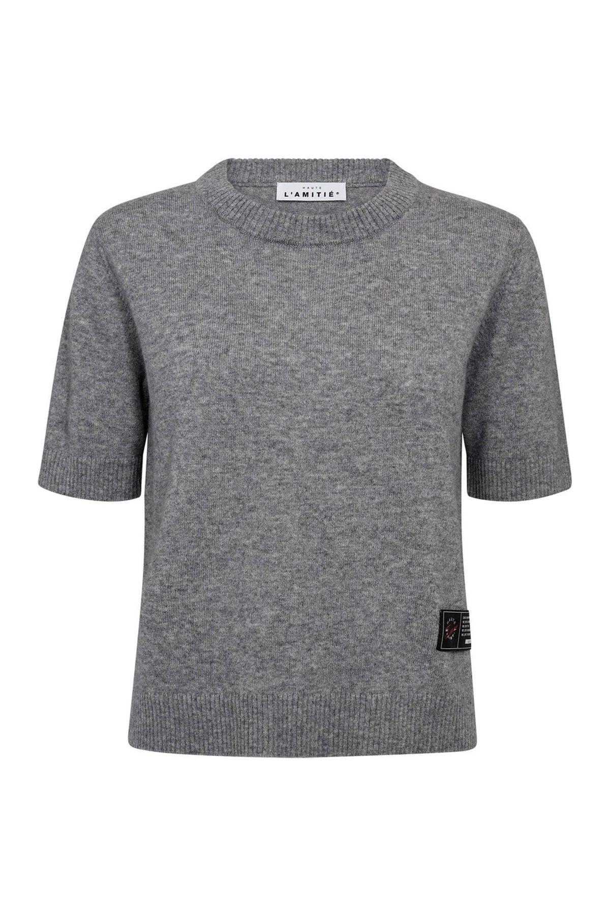 Cash SS O-Neck Light Grey Melange - HL10197