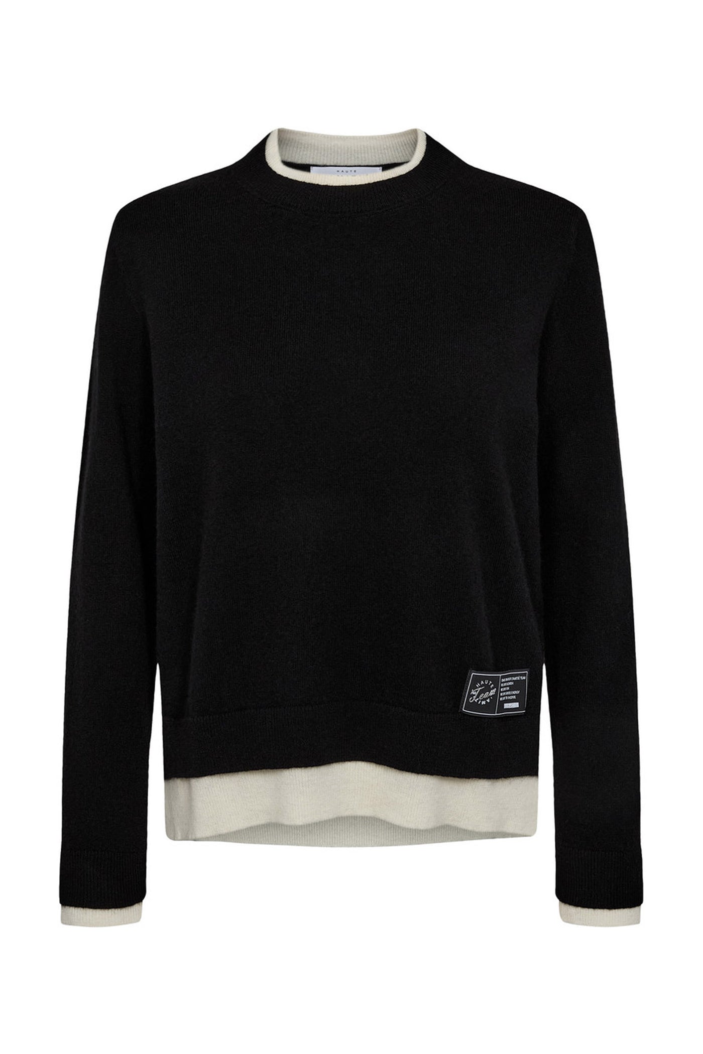 Cash Two-in-One Pullover Black/ Off-White - HL10302