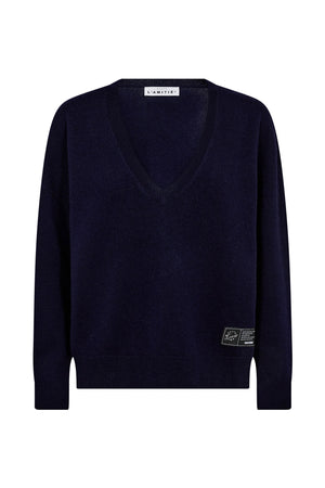 Cash V-Neck Navy - HL10196