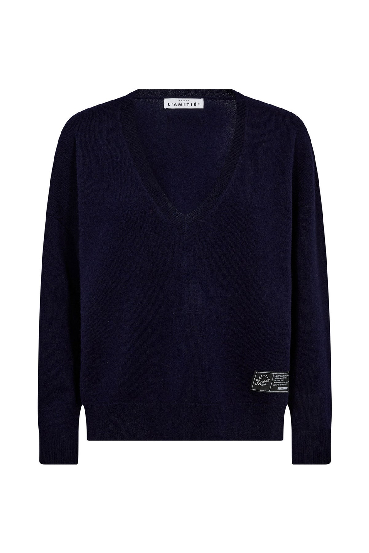 Cash V-Neck Navy - HL10196