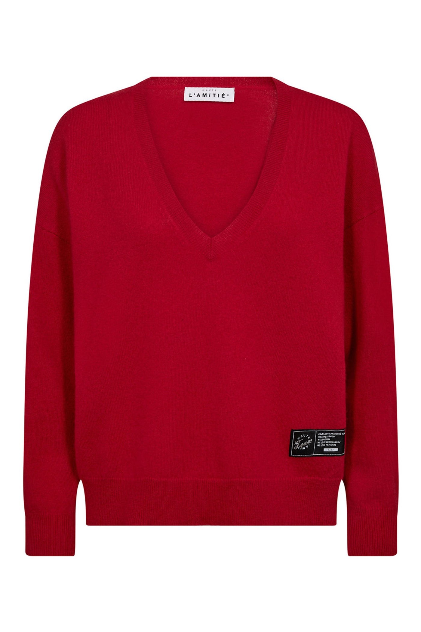 Cash V-Neck Red - HL10196