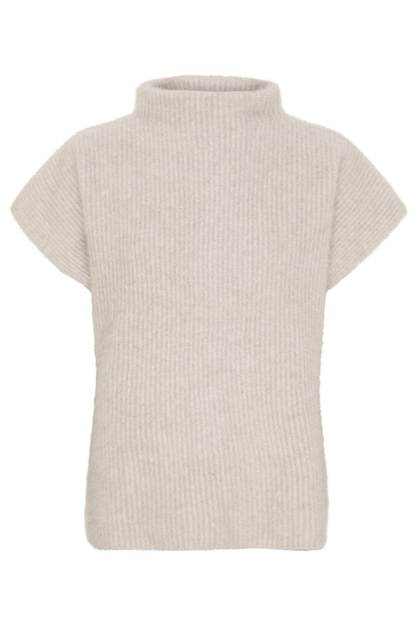 Cashmere Raccoon SS Pullover Light Beige - 500070