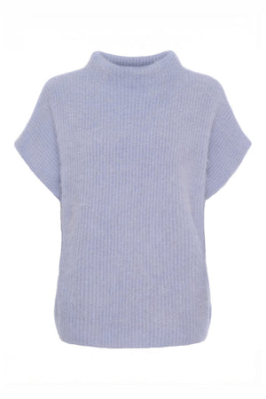 Cashmere Raccoon SS Pullover Light Blue - 500070