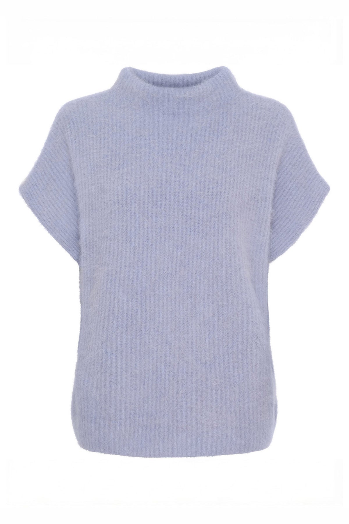 Cashmere Raccoon SS Pullover Light Blue - 500070