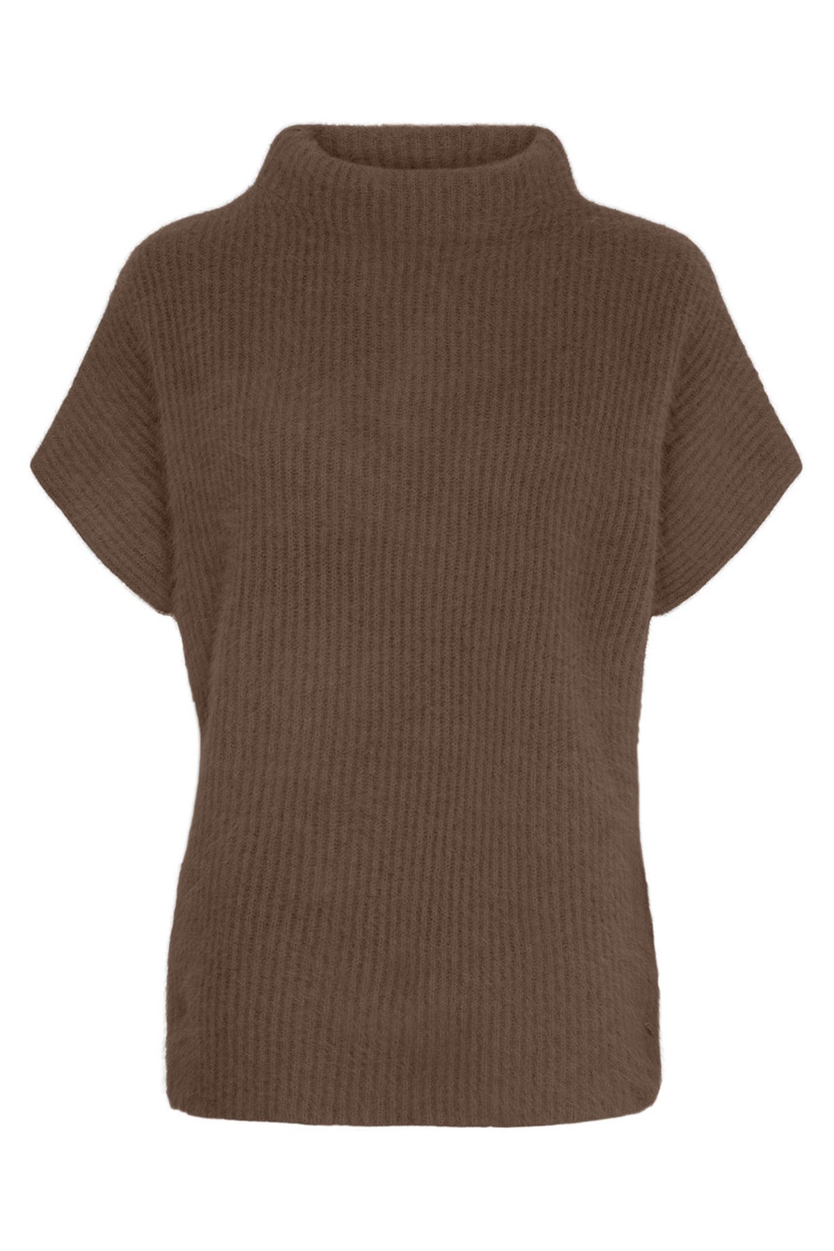 Cashmere Raccoon SS Pullover Dark brown - 500070