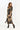 Cassis dress 3/4 sleeves Brown - 16937