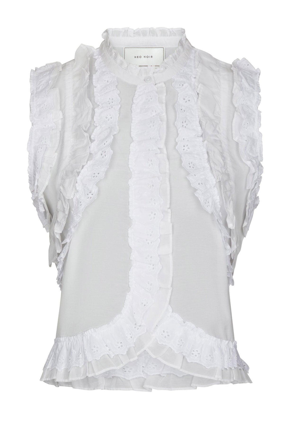Celia Ruffle Top White - 168323