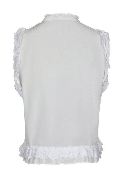 Celia Ruffle Top White - 168323 Thumbnail