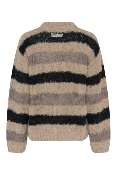 798HMKalira knit sweater 609 Melange stipe - HM1488 Thumbnail