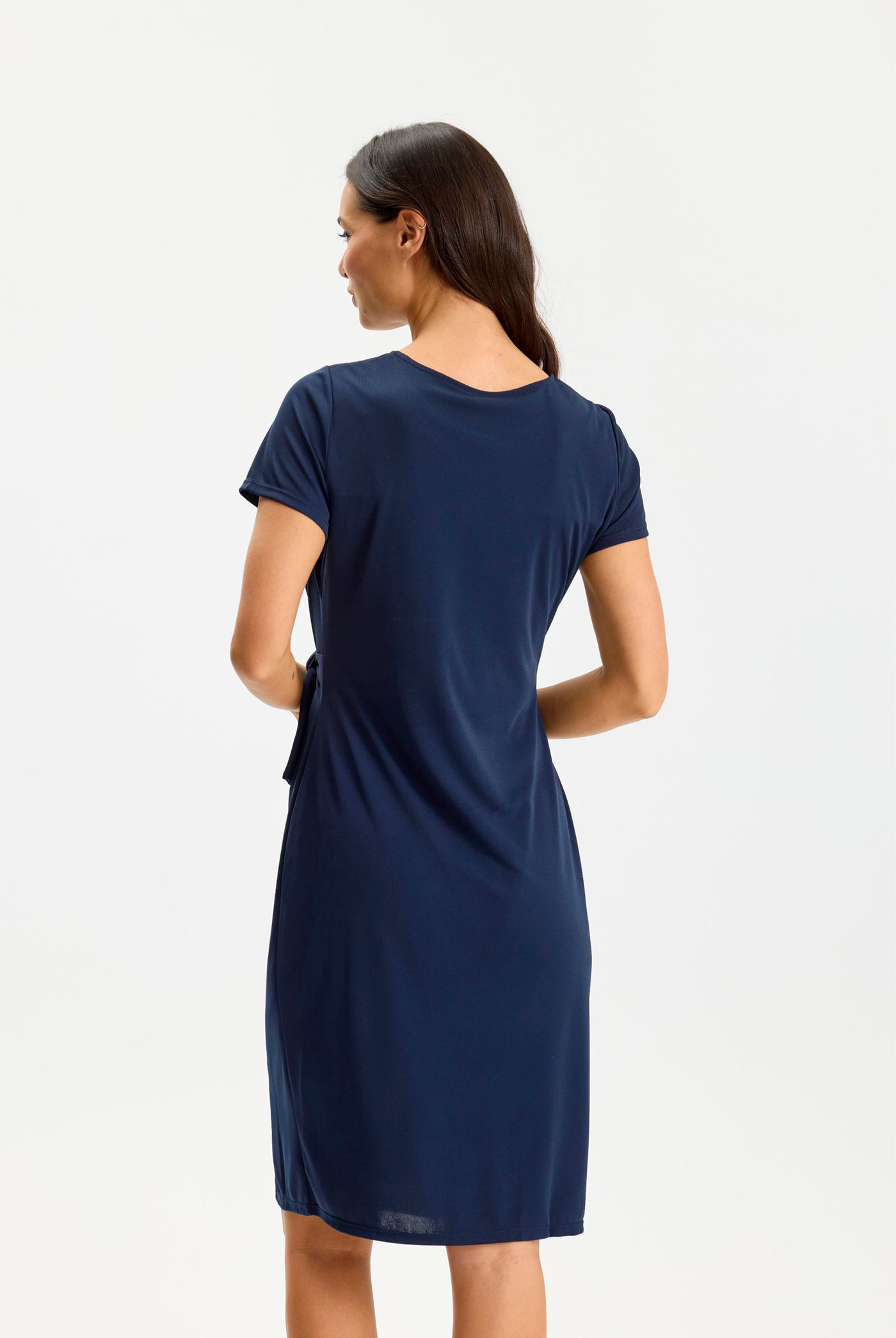 Elvia dress short sleeves Navy - 17077