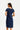 Elvia dress short sleeves Navy - 17077