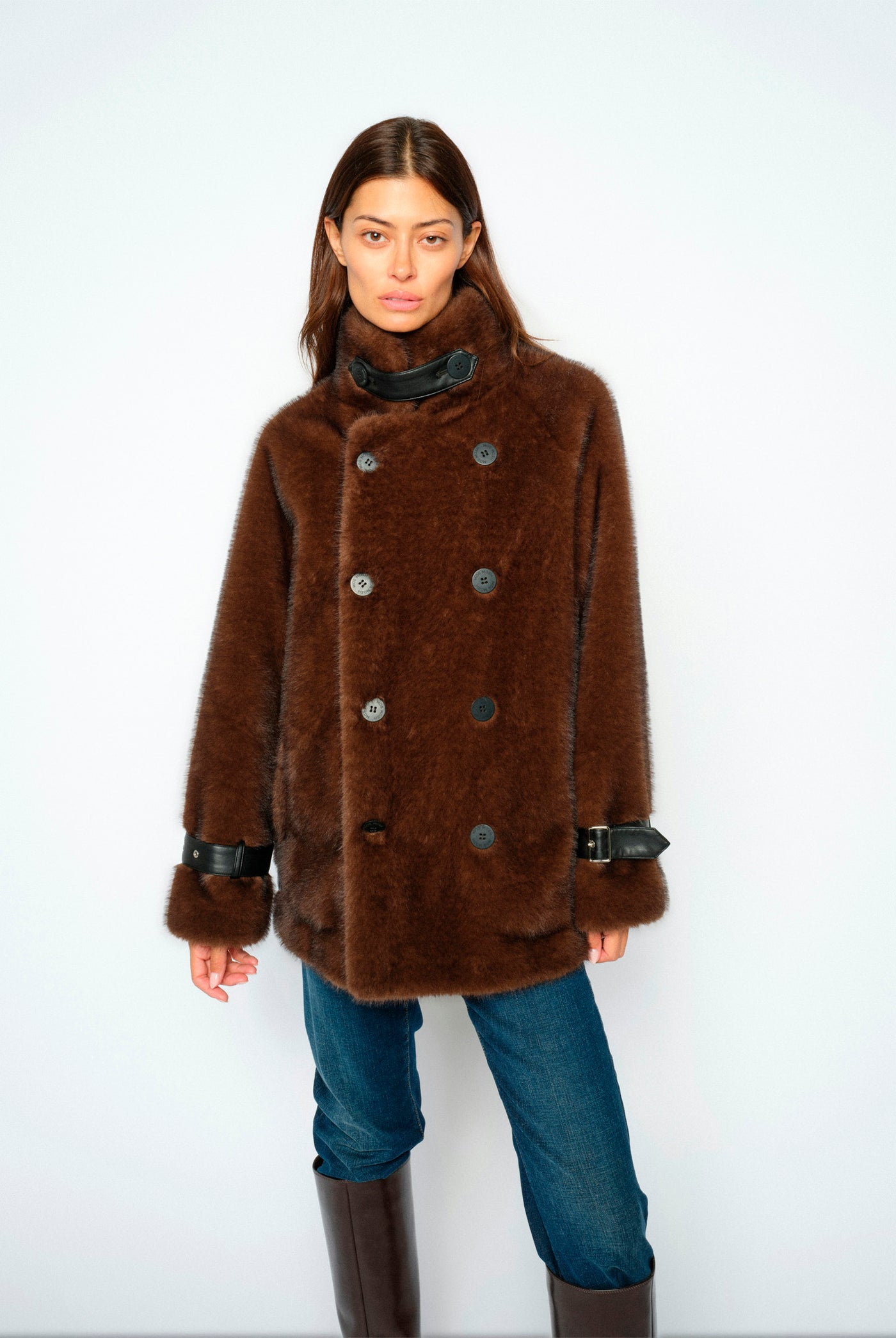 MMNanette Faux Fur Jacket Delicioso - 181500
