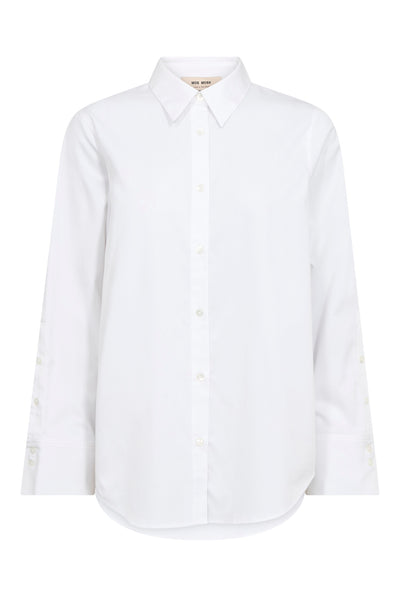 MMWinola Cotton Twil Shirt White - 182350 Thumbnail