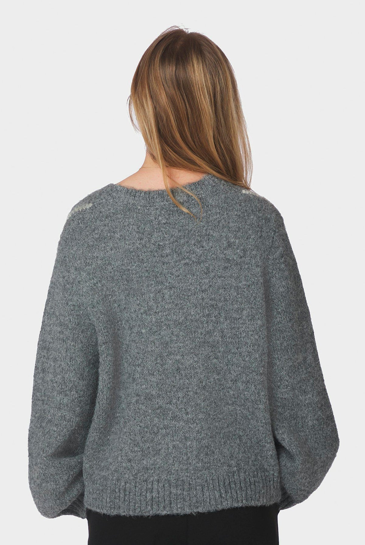 Beleney Small Check Fluff Card DARK GREY - 169343