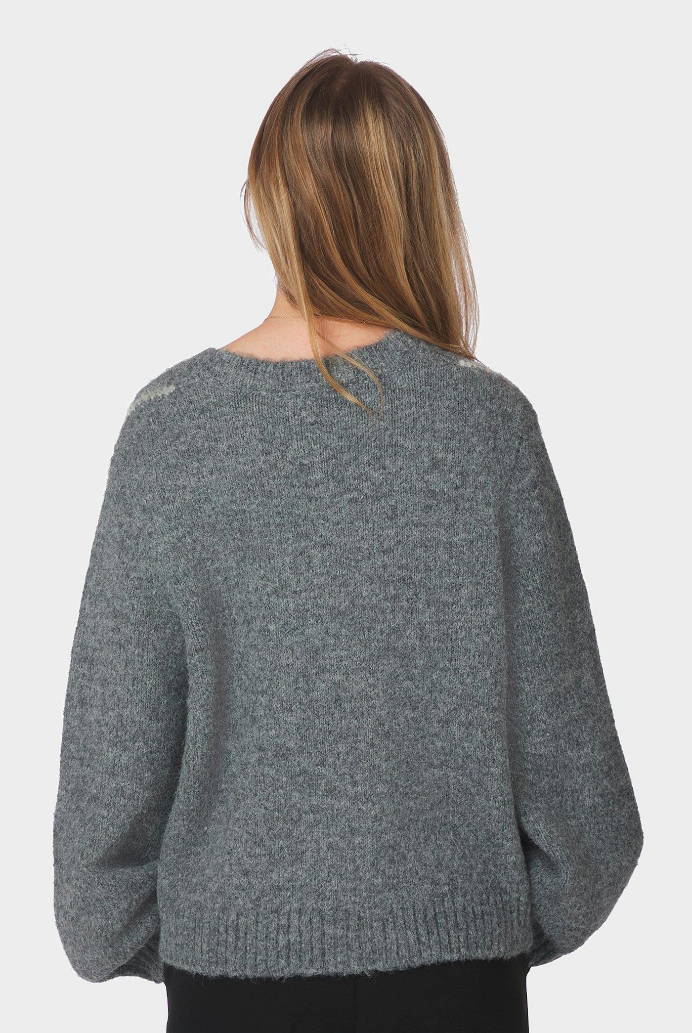 Beleney Small Check Fluff Card DARK GREY - 169343