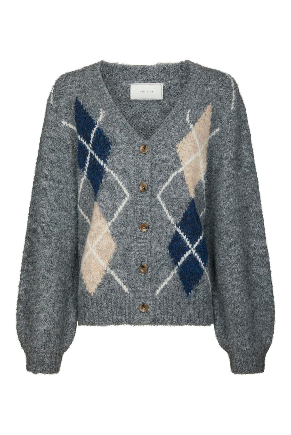Beleney Small Check Fluff Card DARK GREY - 169343