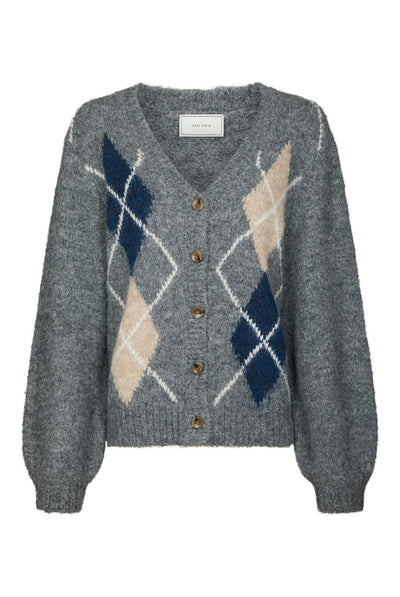 Beleney Small Check Fluff Card DARK GREY - 169343 Thumbnail
