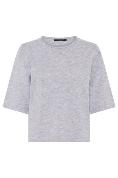ChalinaBBAndra knit Light Grey Melange - BBW4837 Thumbnail