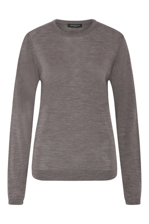 CharleneBBRound Neck knit Concrete Melange - BBW4182