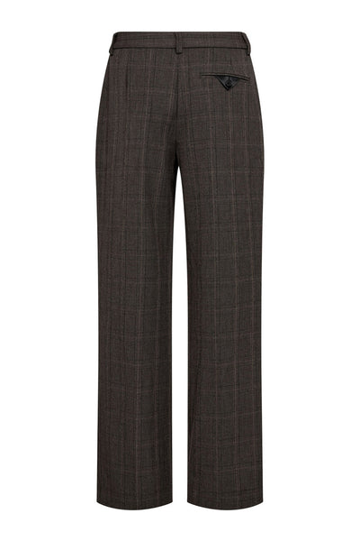 Check Fit Plain Pant Mocca - HL10845 Thumbnail