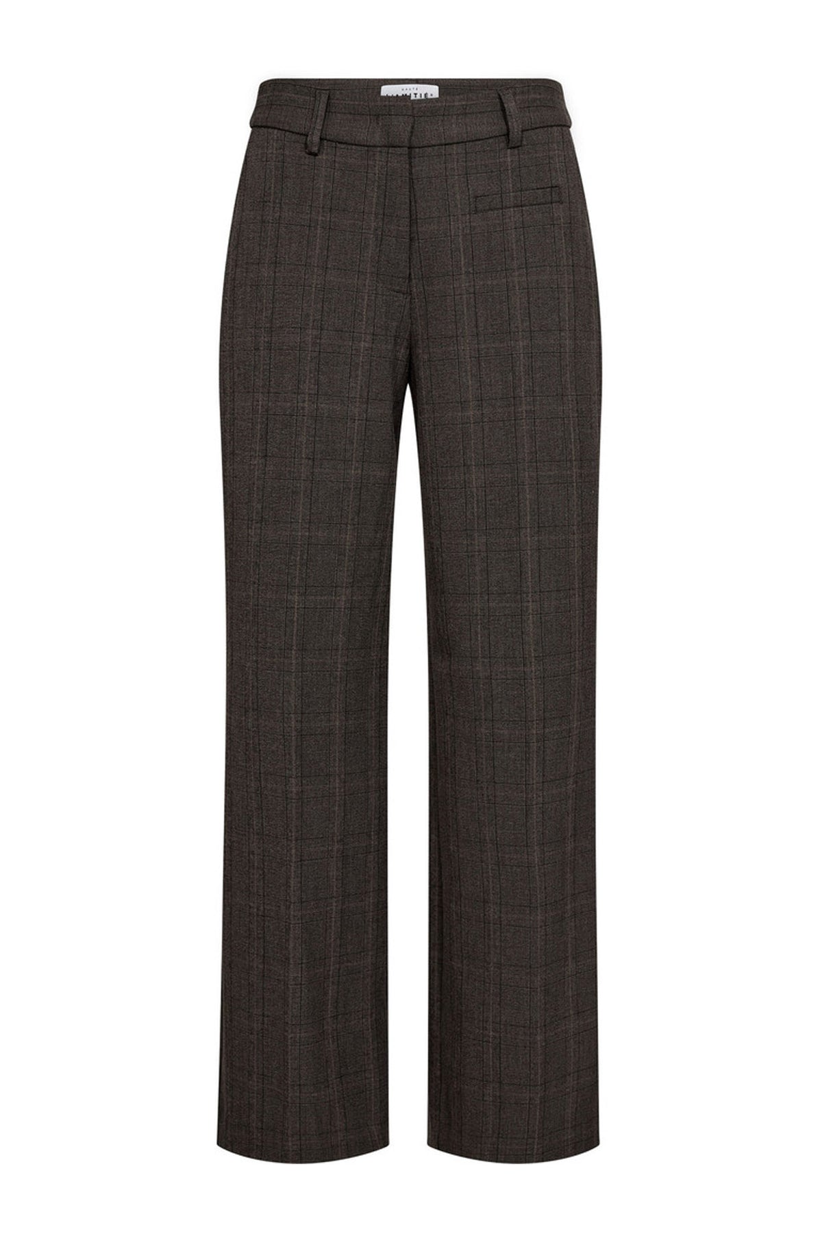 Check Fit Plain Pant Mocca - HL10845