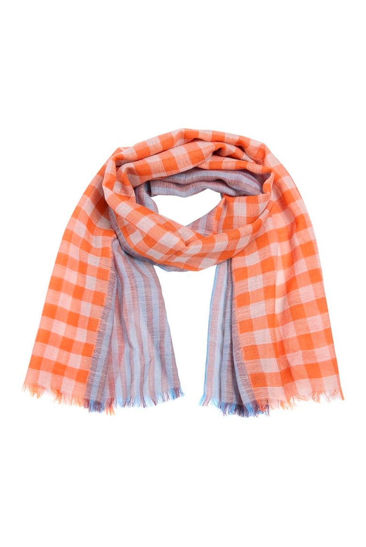Checks n Stripes Tørklæde ROSE DUST CHECKS 'N STRIPES - 266-5128-6008