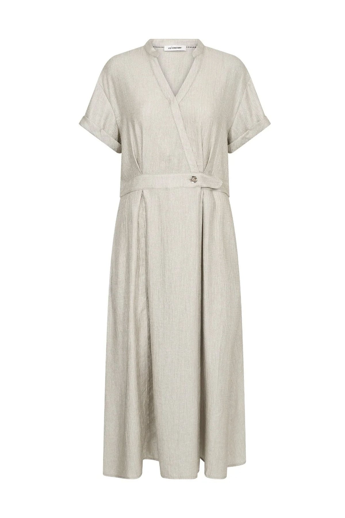 CherCC Wrap SS Dress 930-Silver - 46124