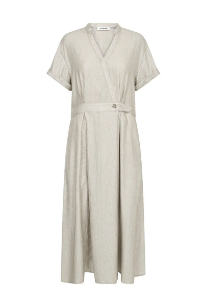 CherCC Wrap SS Dress 930-Silver - 46124 Thumbnail