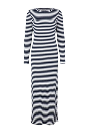 ChristineLL Maxi Dress LS 26 Navy