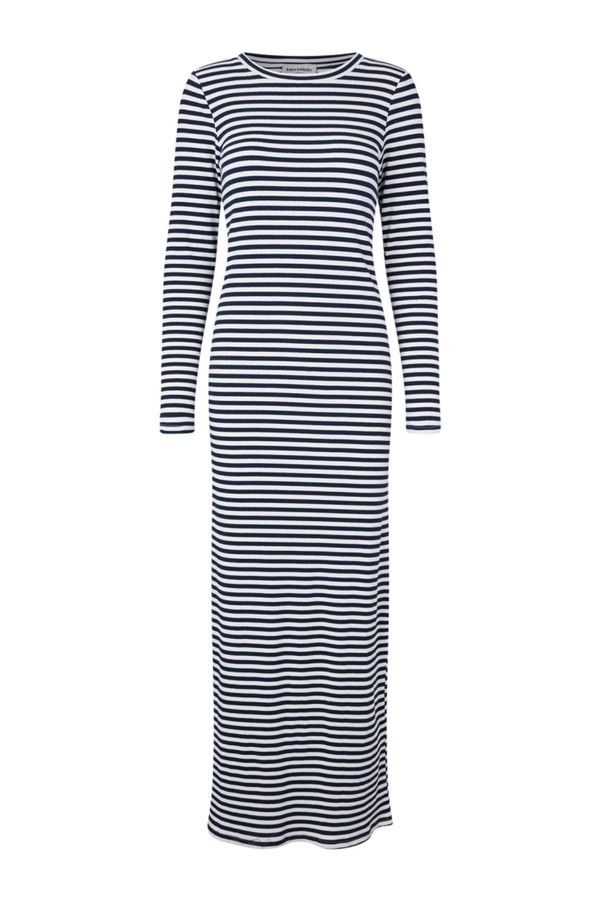 ChristineLL Maxi Dress LS 26 Navy