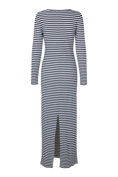 ChristineLL Maxi Dress LS 26 Navy Thumbnail