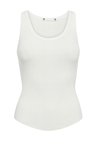 ClaireCC Rib Tank Top 11-Off white - 42015