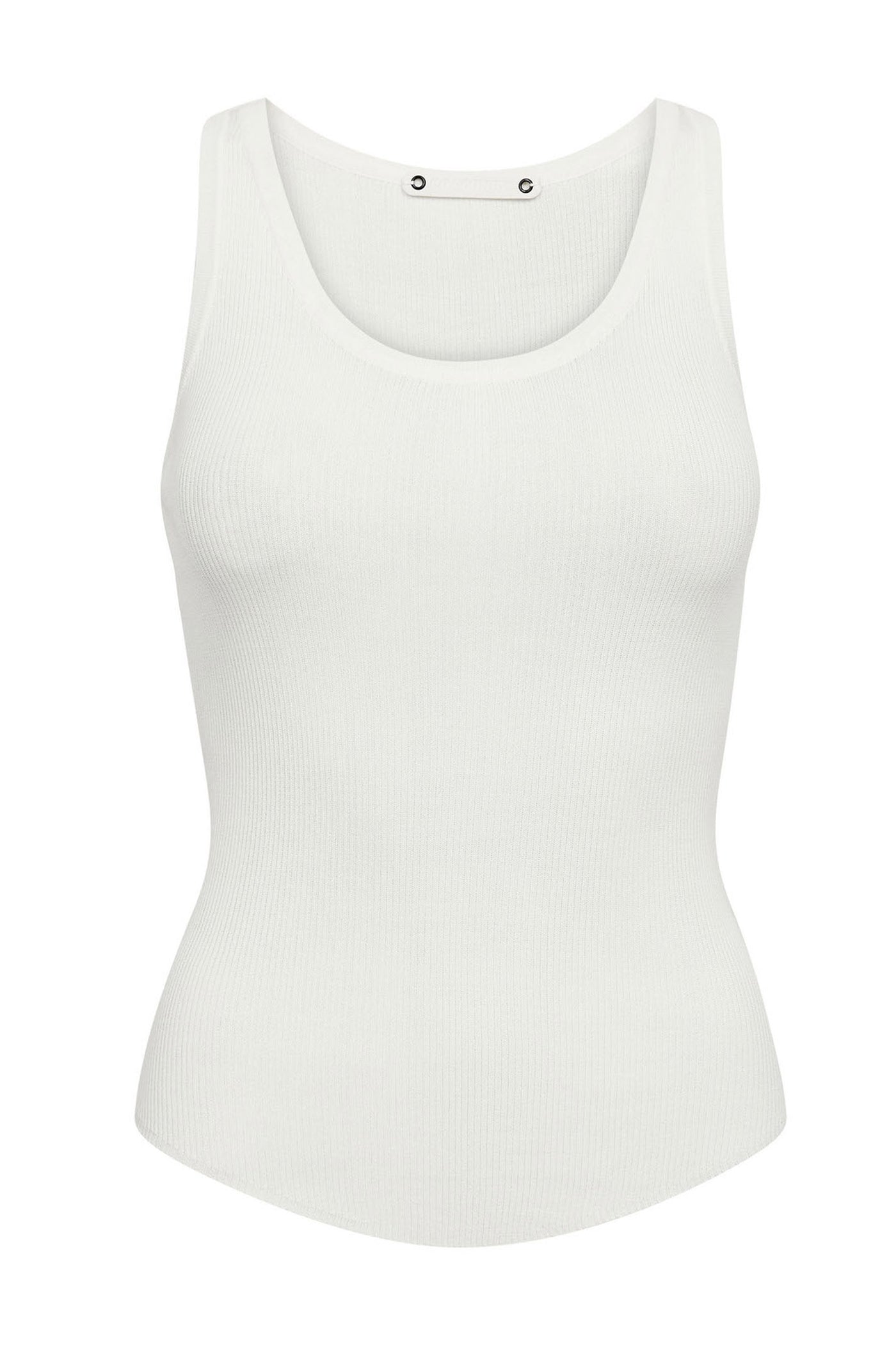 ClaireCC Rib Tank Top 11-Off white - 42015