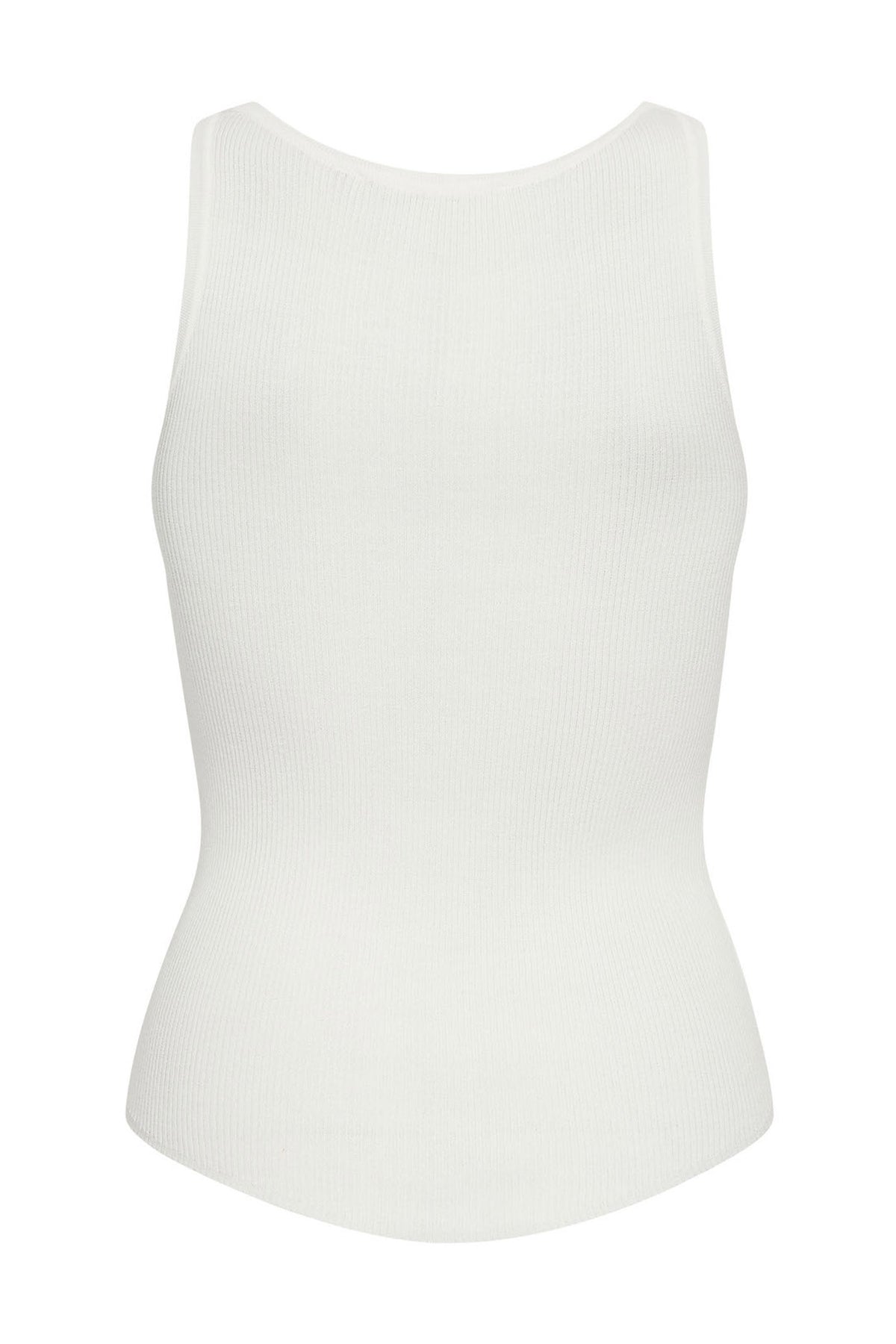 ClaireCC Rib Tank Top 11-Off white - 42015