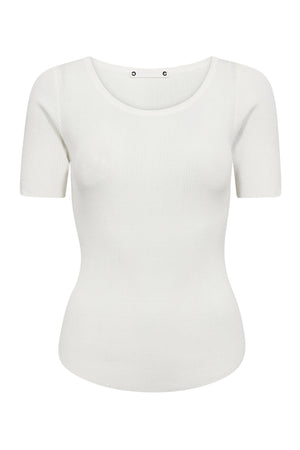 ClaireCC Rib Tee 11-Off white - 42016