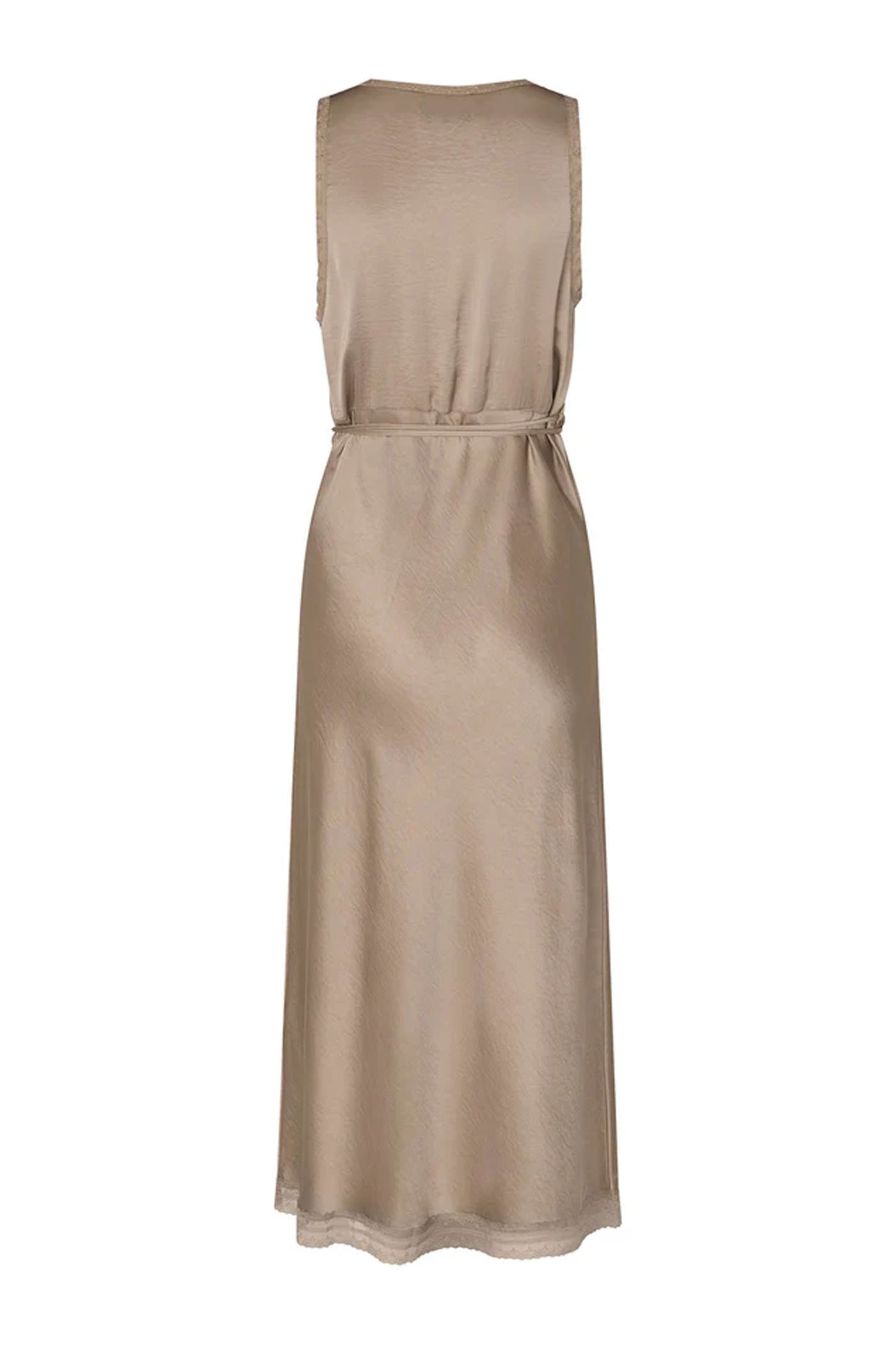 Clarill Midi Dress Sl Beige - 26252-3012