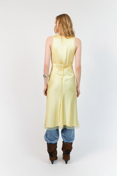 Clarill Midi Dress Sl Light yellow - 26252-3012 Thumbnail