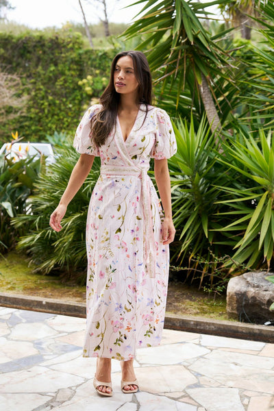 Clarine Flower Dress OFF WHITE - 169020 Thumbnail